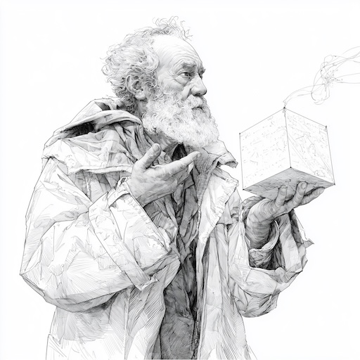 Hari Seldon examines his equations.
